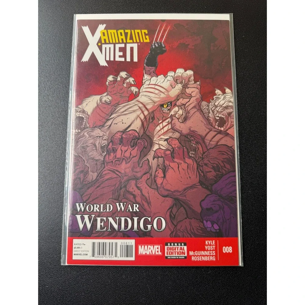 Amazing X-Men‎ 8 World War Wendigo Marvel Comics 2014 Wolverine Ed McGuinness